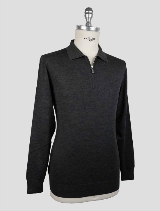Svevo Gray Wool Sweater Polo Limited Edition 2