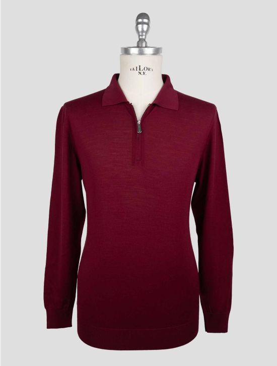 Svevo Burgundy Wool Sweater Polo  Limited Edition 1
