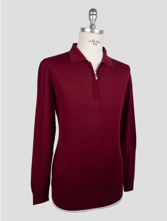 Svevo Burgundy Wool Sweater Polo  Limited Edition 2