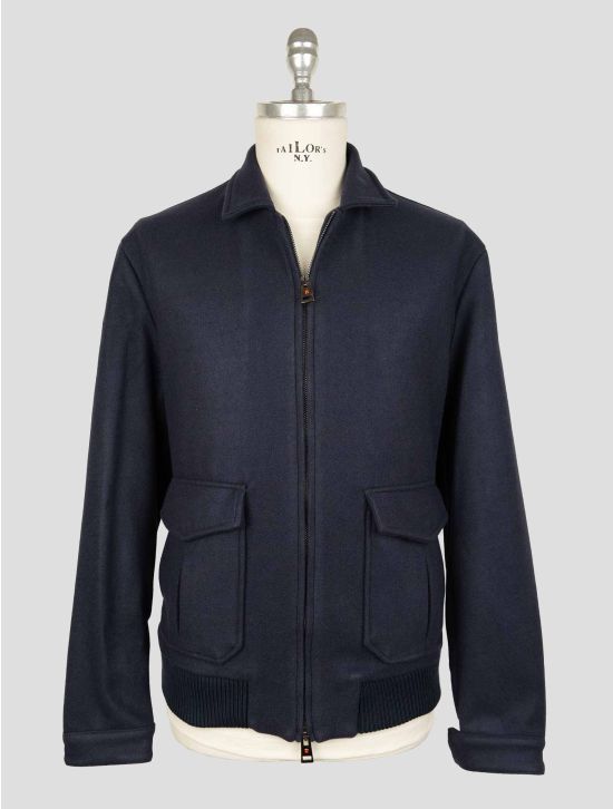 Kired Blue Pl Acetate Wool Coat 1