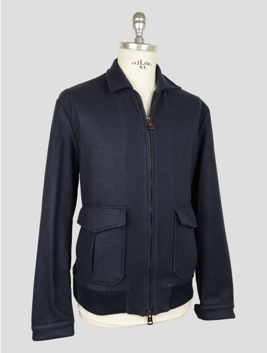 Kired Blue Pl Acetate Wool Coat 2