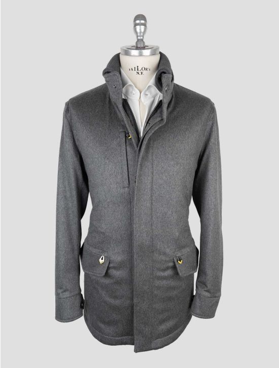 Sartorio Napoli Gray Cashmere Coat 1