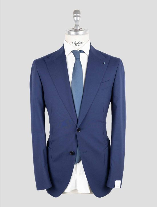 Giampaolo Blue Wool Pl Ea Suit 1