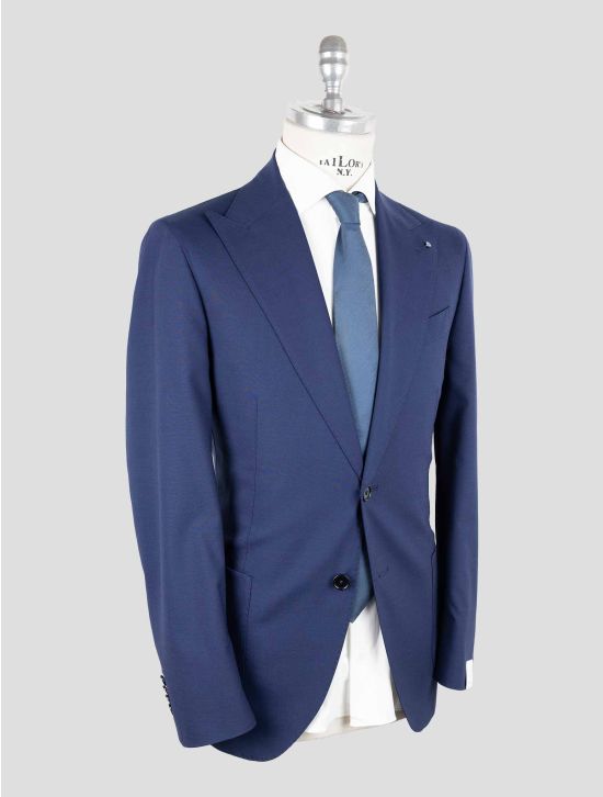 Giampaolo Blue Wool Pl Ea Suit 2
