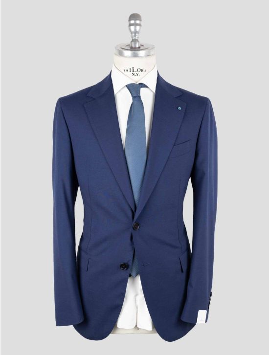Giampaolo Blue Wool Pl Ea Suit 1