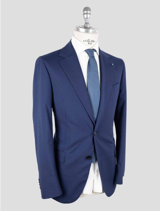 Giampaolo Blue Wool Pl Ea Suit 2