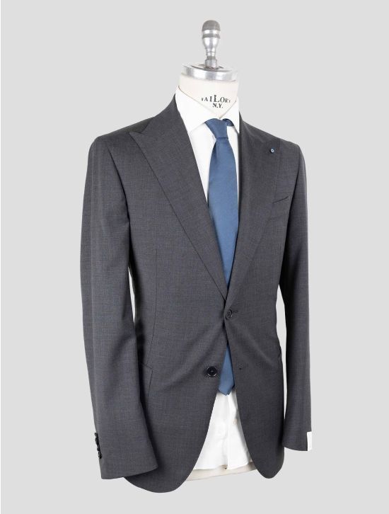 Giampaolo Dark Gray Wool Pl Ea Suit 2