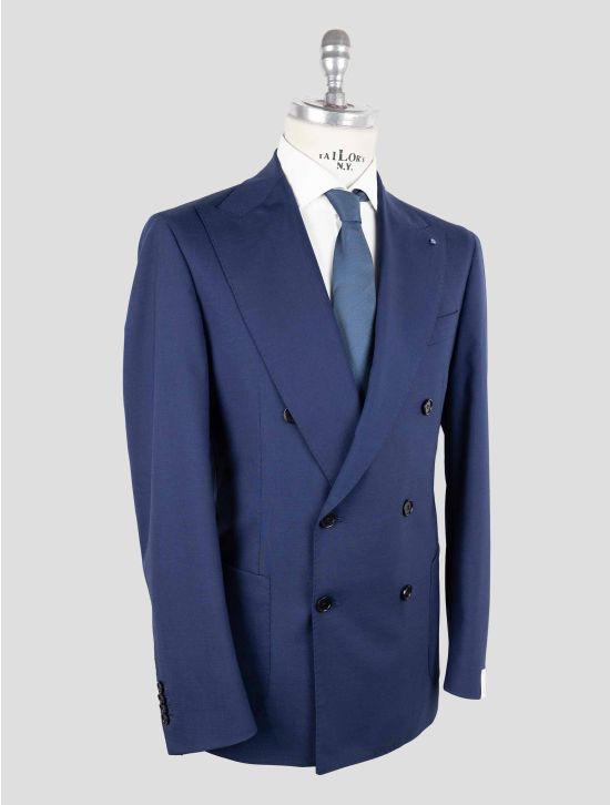 Giampaolo Blue Wool Pl Ea Suit 2