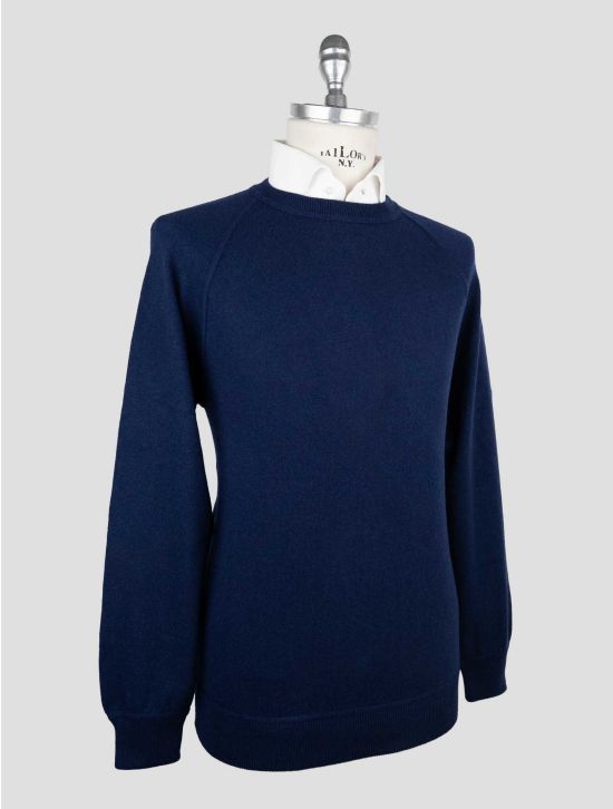 Drumohr Blue Cashmere Sweater Crewneck 2
