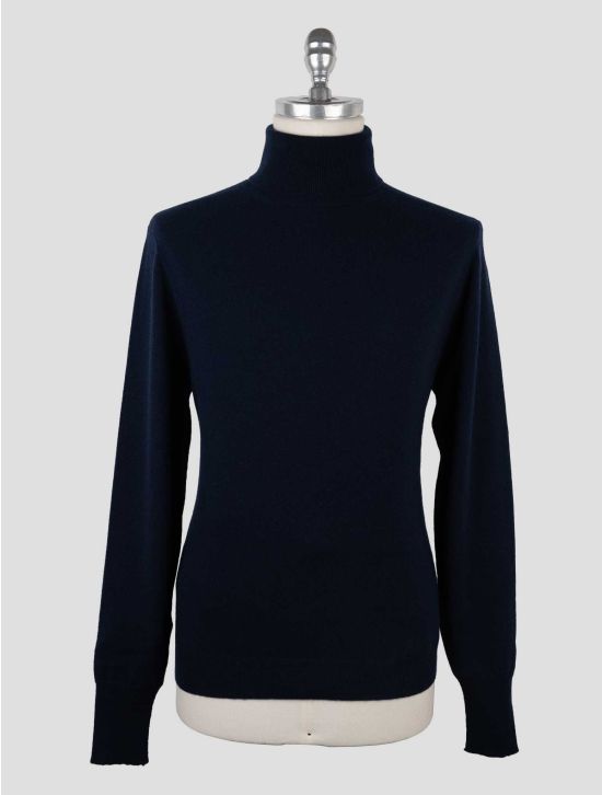 Drumohr Dark Blue Cashmere Sweater  Turtleneck 1