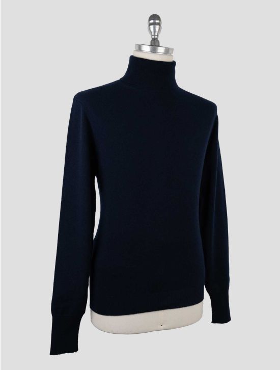 Drumohr Dark Blue Cashmere Sweater  Turtleneck 2