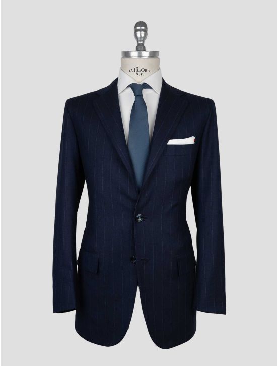 Kiton Dark Blue Virgin Wool Cashmere  Suit 1