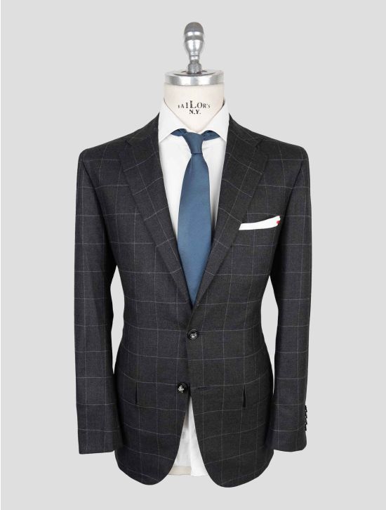Kiton Dark Gray Virgin Wool Cashmere Suit 1