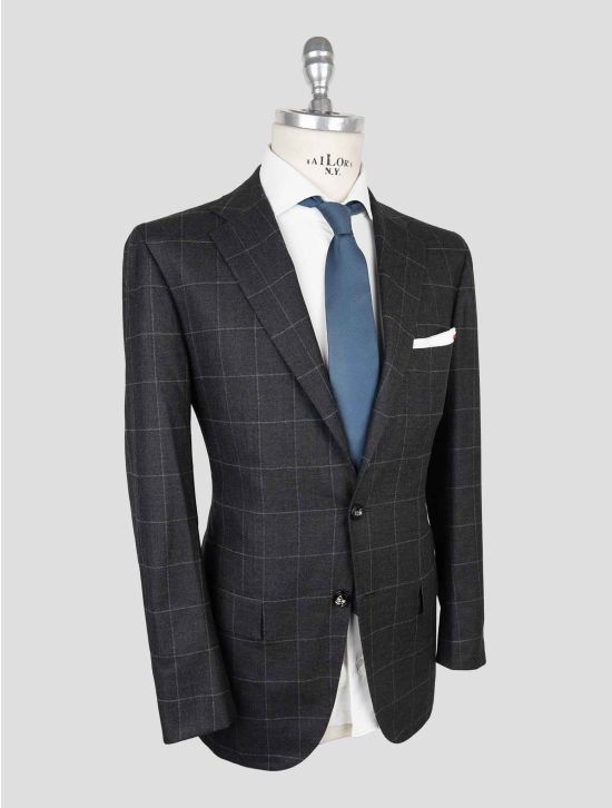 Kiton Dark Gray Virgin Wool Cashmere Suit 2