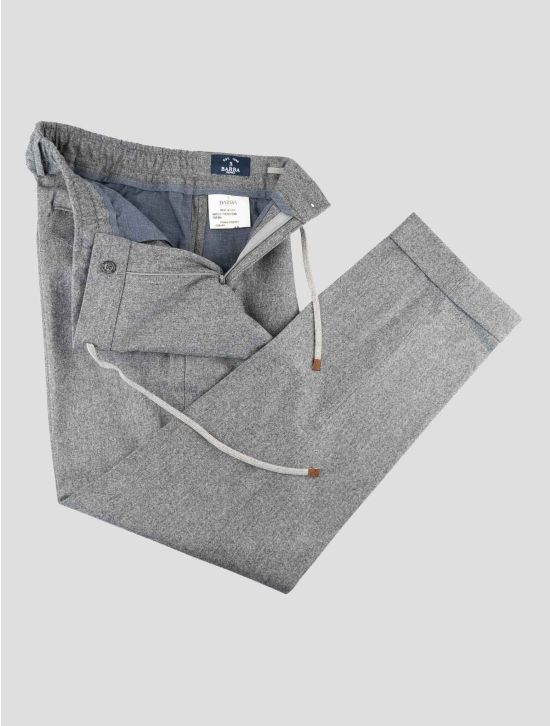 Barba Napoli Gray Virgin Wool Pants 2