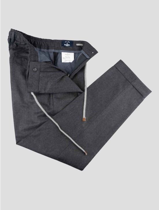 Barba Napoli Dark Gray Virgin Wool Pants 2