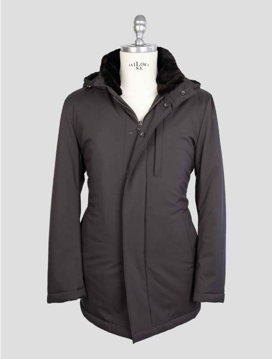 Barba Napoli Dark Brown Pl Pu Coypu Coat 1