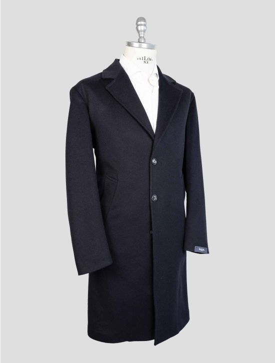 Barba Napoli Blue Virgin Wool Overcoat 2