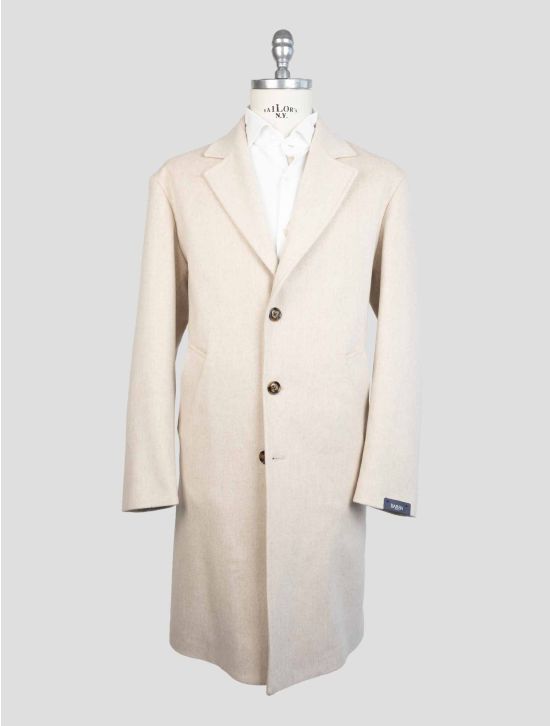 Barba Napoli Beige Virgin Wool Overcoat 1