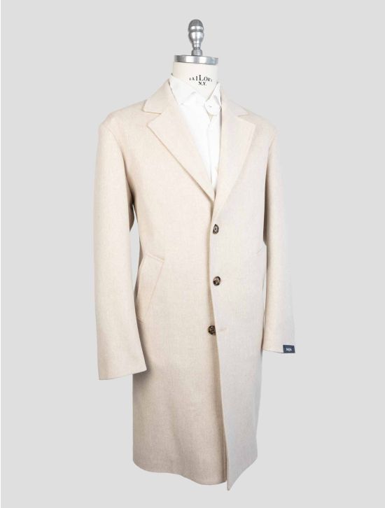 Barba Napoli Beige Virgin Wool Overcoat 2