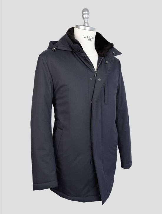 Barba Napoli Blue Pl Pu Coypu Overcoat 2