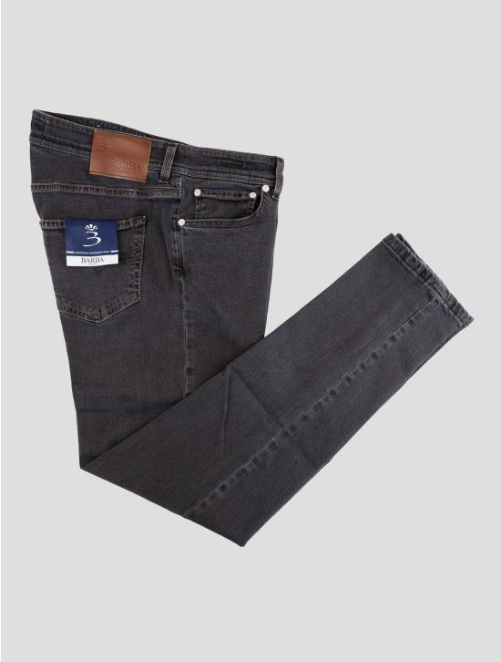 Barba Napoli Dark Gray Cotton Ea Jeans 1