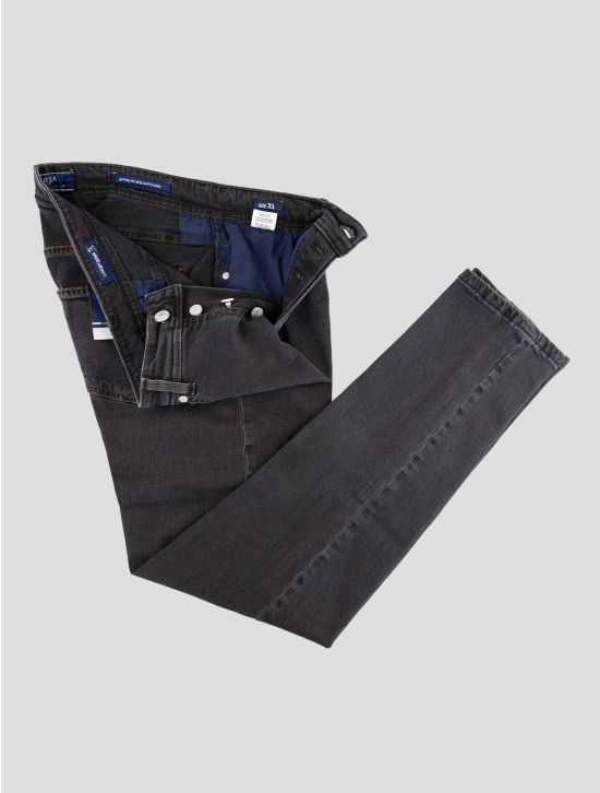 Barba Napoli Dark Gray Cotton Ea Jeans 2