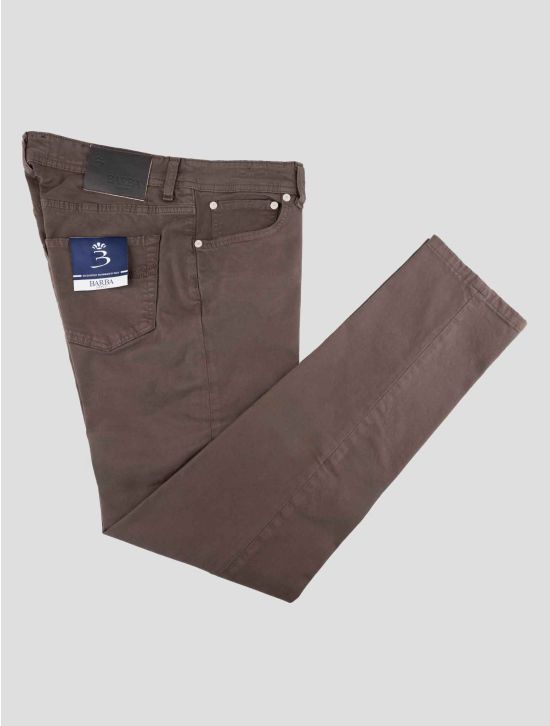 Barba Napoli Brown Cotton Ea Jeans 1