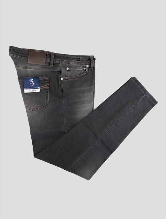 Barba Napoli Dark Gray Cotton Ea Jeans 1