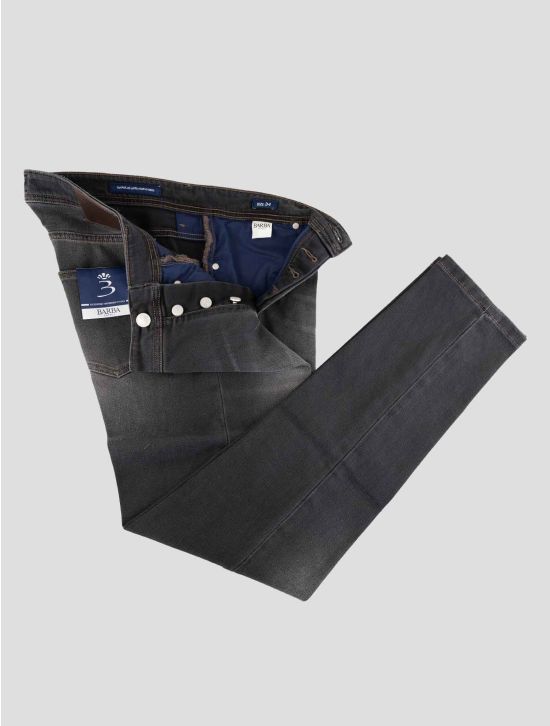 Barba Napoli Dark Gray Cotton Ea Jeans 2