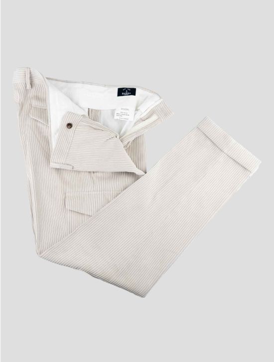 Barba Napoli Beige Pl Nylon Ea Cargo Velvet Pants 2