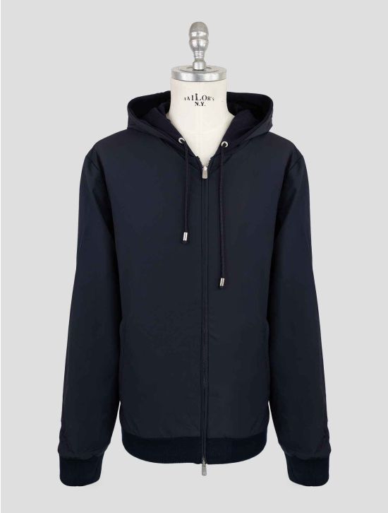 Marco Pescarolo Blue Virgin Wool Cashmere Pl Reverse Coat 1