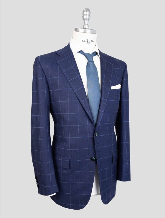 Kiton Blue Virgin Wool Cashmere Suit 2