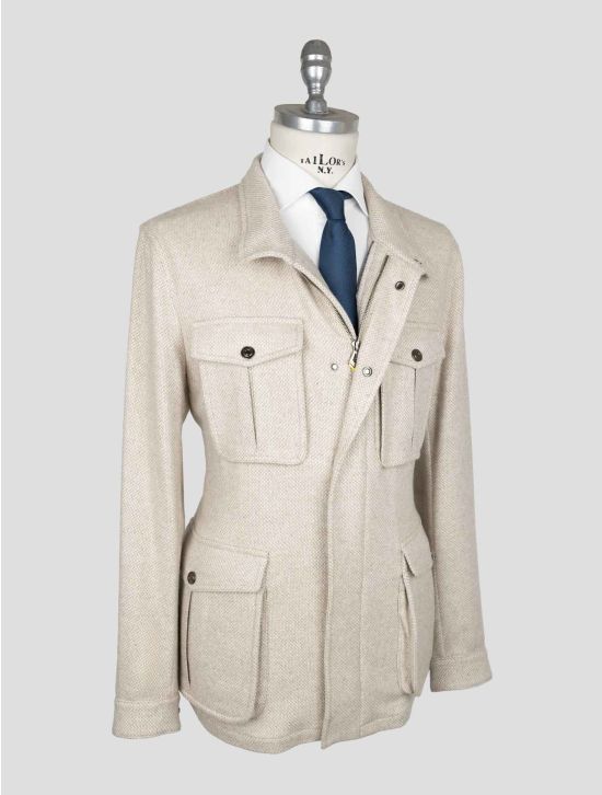 Sartorio Napoli Beige Cashmere Silk Coat 2