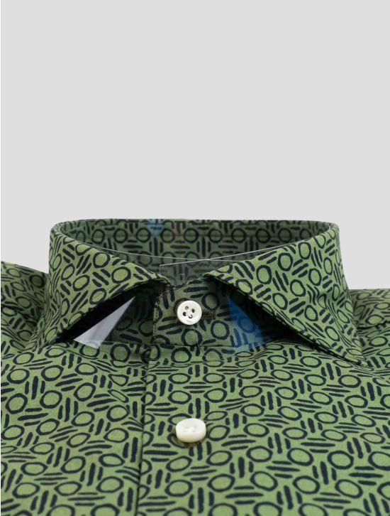 Luigi Borrelli Green Cotton Shirt 2