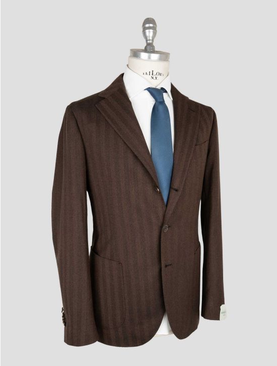 Luigi Borrelli Brown Virgin Wool Silk Suit 2