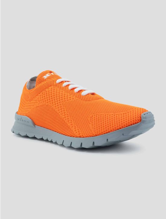 Kiton Orange Cotton Ea Sneakers 2