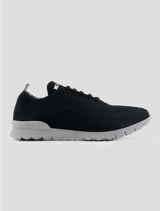 Kiton Black Cotton Ea Sneakers 2