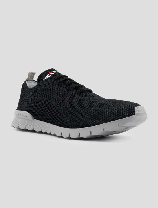 Kiton Black Cotton Ea Sneakers 3