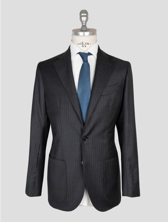 Sartorio Napoli Dark Gray Virgin Wool Suit 1