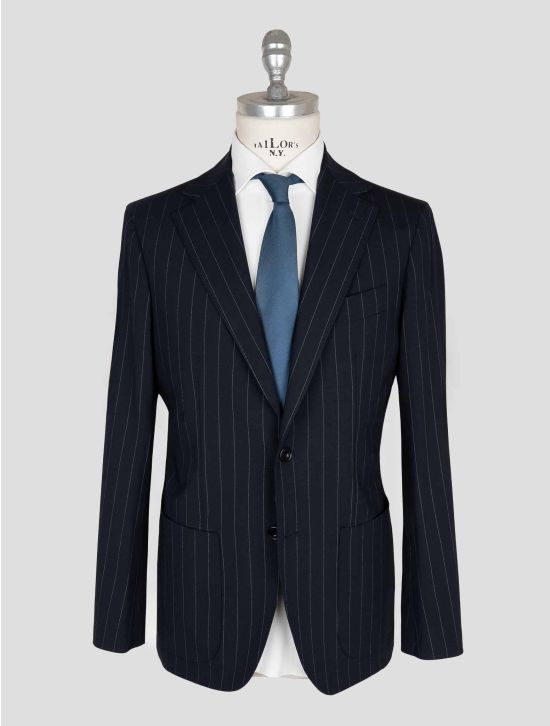 Sartorio Napoli Dark Blue Virgin Wool Ea Suit 1