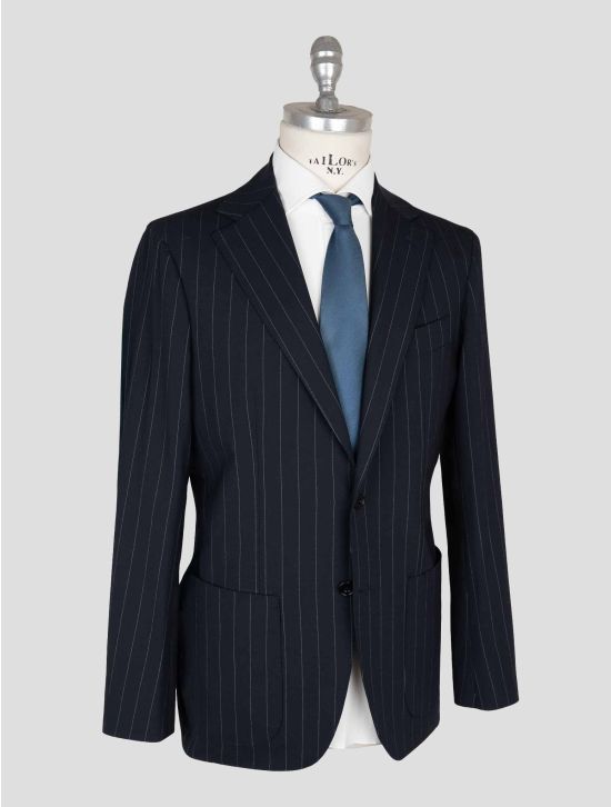 Sartorio Napoli Dark Blue Virgin Wool Ea Suit 2