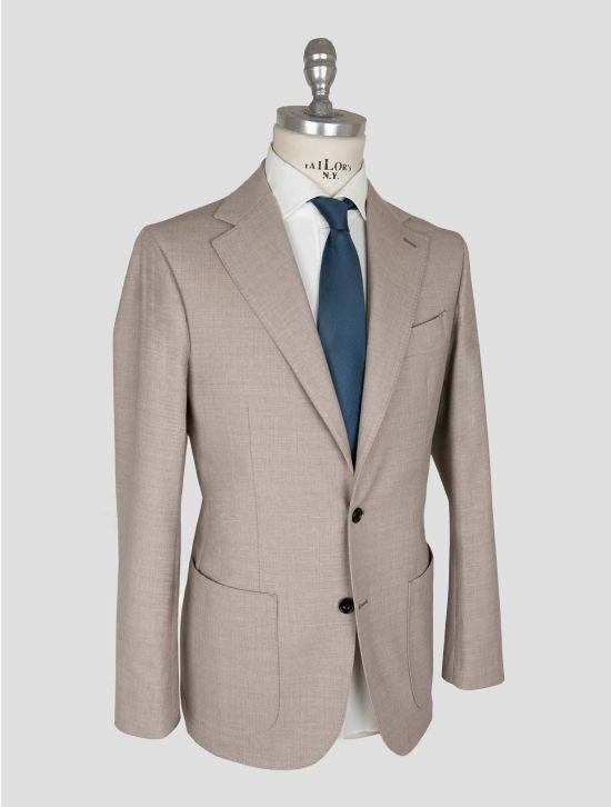 Sartorio Napoli Taupe Virgin Wool Ea Pa Suit 2