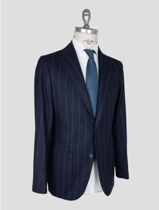 Sartorio Napoli Blue Virgin Wool Ea Suit 2