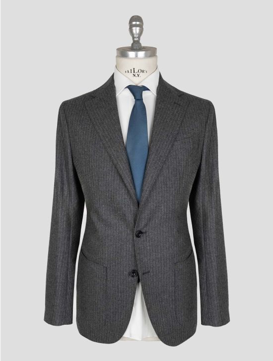 Sartorio Napoli Gray Virgin Wool Cashmere Suit 1