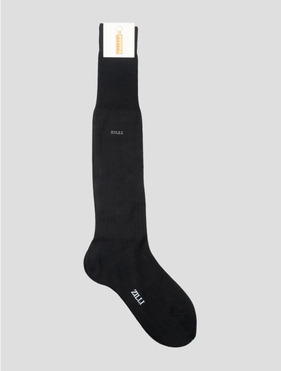 Zilli Black Cotton Silk Socks 1