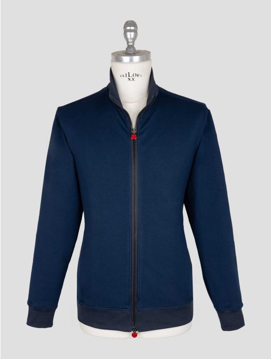 Kiton blue Cotton Ea Coat B-ONE 1