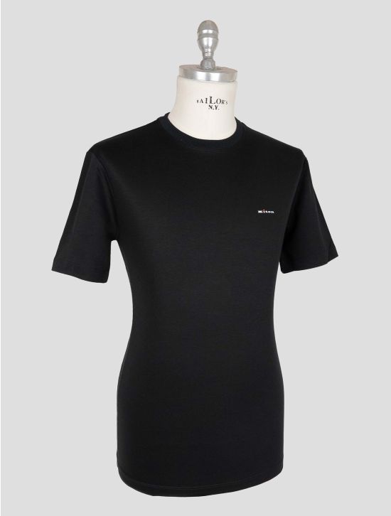 Kiton Black Cotton T-shirt 2