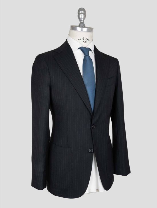 Sartorio Napoli Black Virgin Wool Suit 2