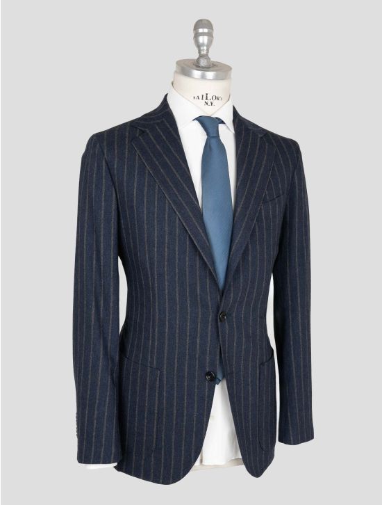 Sartorio Napoli Blue Gray Virgin Wool Pa Cashmere Ea Suit 2